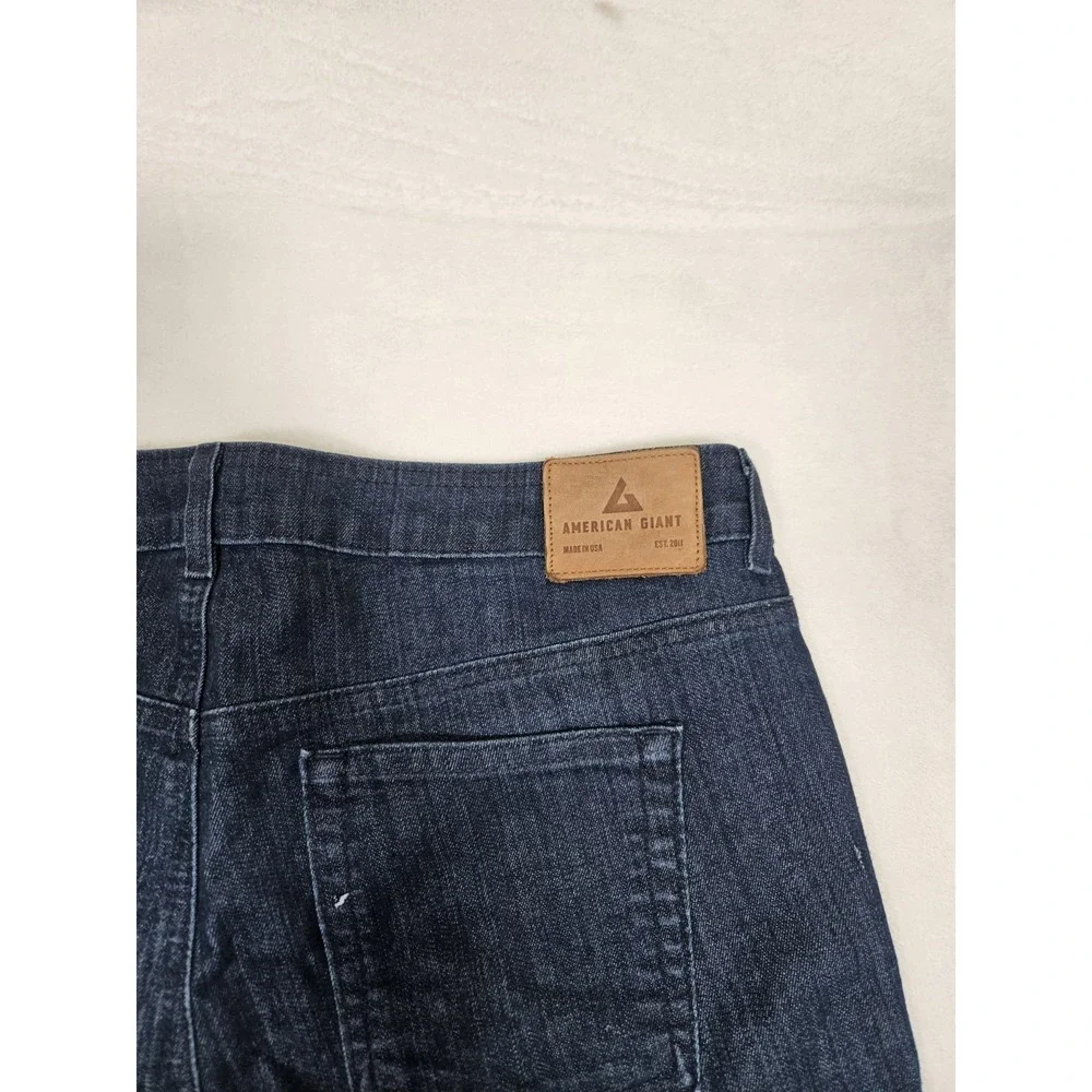 American Giant Jeans‎ Mens 32x29 Denim 218 Straight Stretch Indigo Made in USA